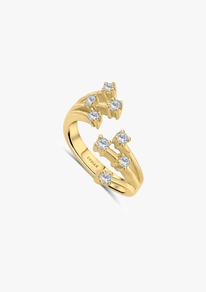 PERSEIDAS 18K gold with brilliant cut diamonds vintage ring 2