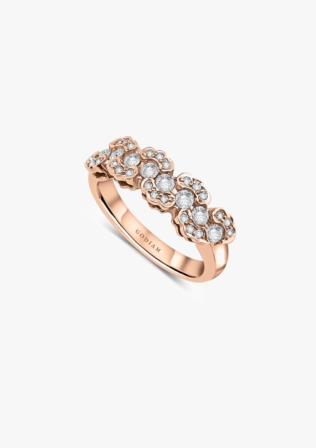 ONDIÑAS 18K rose gold with brilliant cut diamonds