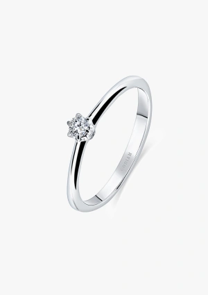 ORLY 18K gold with brilliant cut diamond solitaire ring 2