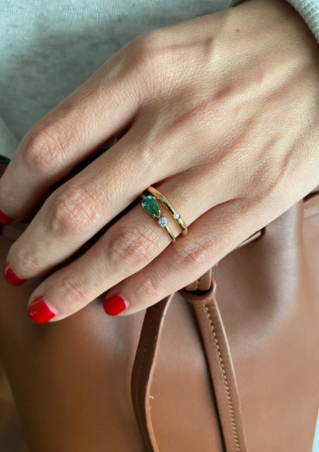 Alianza UNITY en oro amarillo de 18 quilates y diamante|Alianzas de Boda|Godiam Alta Joyería