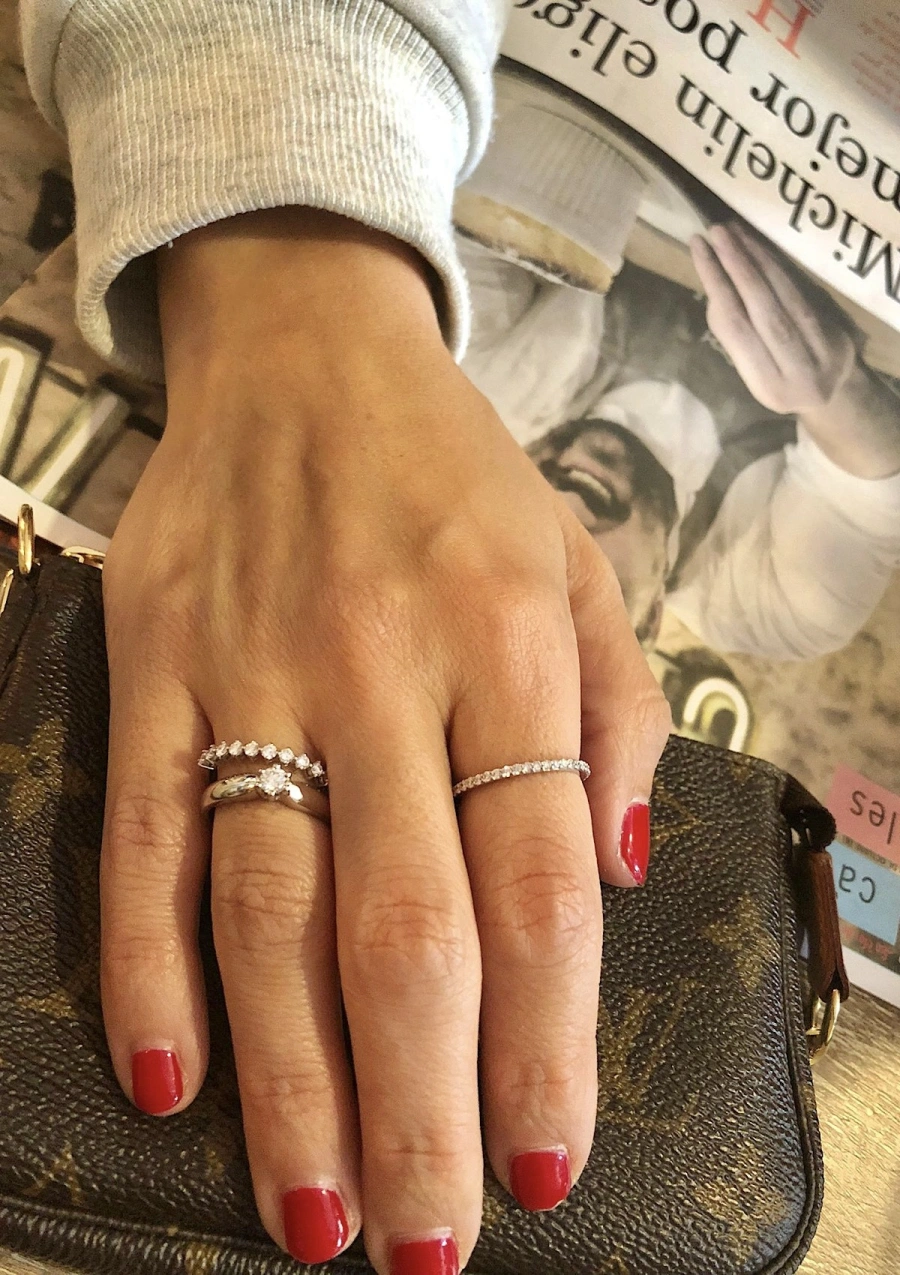 Bague solitaire FINISTERRE en or blanc 18 carats et diamant.