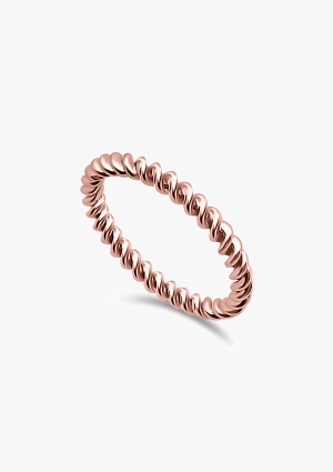 RULO 18K rose gold wedding ring