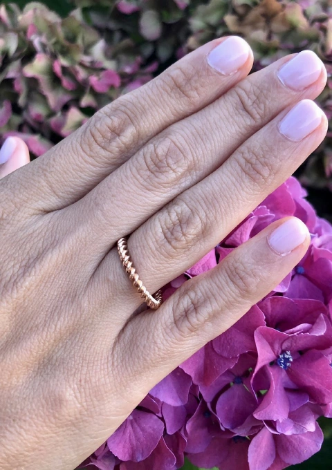 Alianza RULO en oro rosa de 18 quilates|Alianzas de Boda|Godiam Alta Joyería