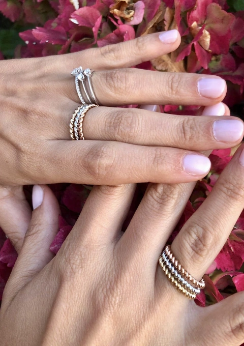 Alianza RULO en oro rosa de 18 quilates|Alianzas de Boda|Godiam Alta Joyería