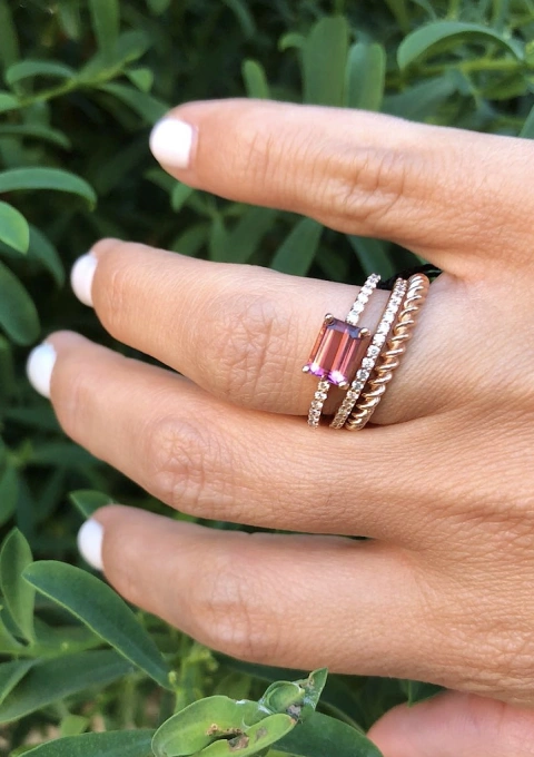 Alianza RULO en oro rosa de 18 quilates|Alianzas de Boda|Godiam Alta Joyería