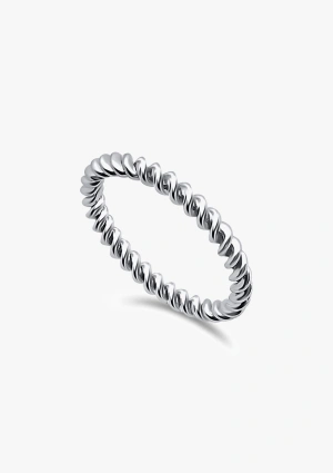 Alliance RULO en or blanc 18 carats