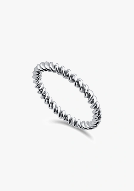 Alliance RULO en or blanc 18 carats