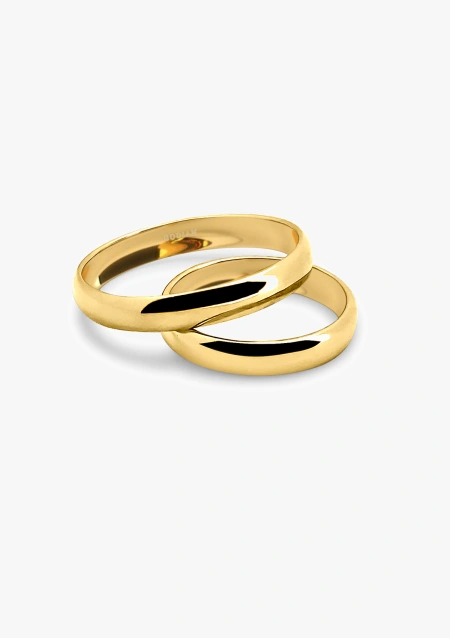 GODIAM CLASSICS 18K gold wedding band ring