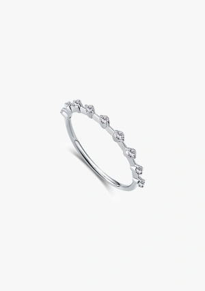 CONSTELLATION 18K white gold with brilliant cut diamonds wedding ring