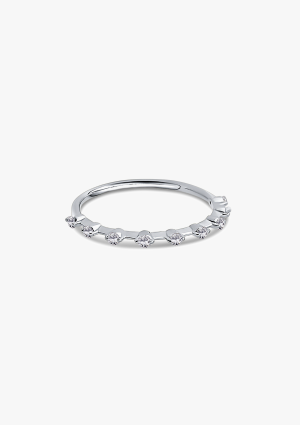 CONSTELLATION 18K white gold with brilliant cut diamonds wedding ring 2