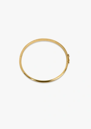 Pulsera esclava CAÑA CUADRADA en oro amarillo de 18 quilates 2