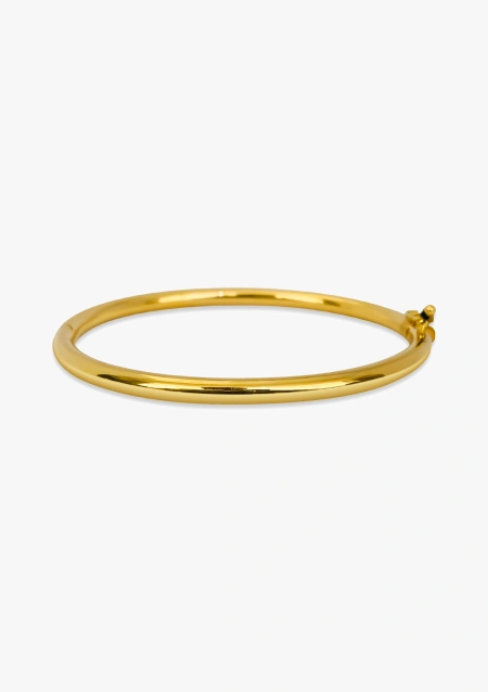 Pulsera esclava CAÑA REDONDA en oro de 18 quilates