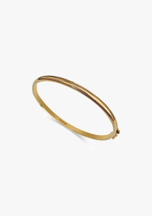 Pulsera esclava MEDIA CAÑA realizada en oro de 18 quilates
