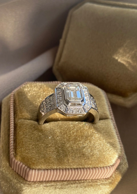 Bague MARIA en or blanc 18 carats avec diamants