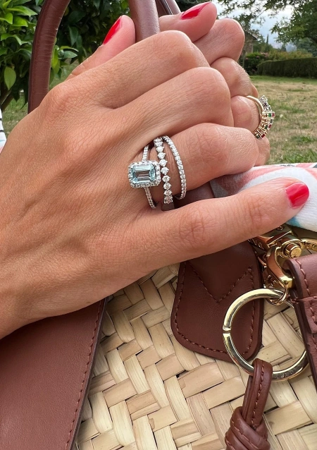 Anillo alianza entera ETERNITY 1.35 en oro de 18K y diamantes|Alianzas de Boda|Godiam Alta Joyería