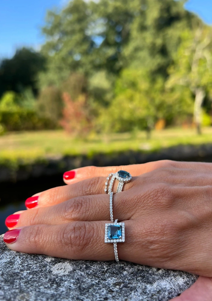 Anillo alianza entera ETERNITY 1.35 en oro de 18K y diamantes|Alianzas de Boda|Godiam Alta Joyería