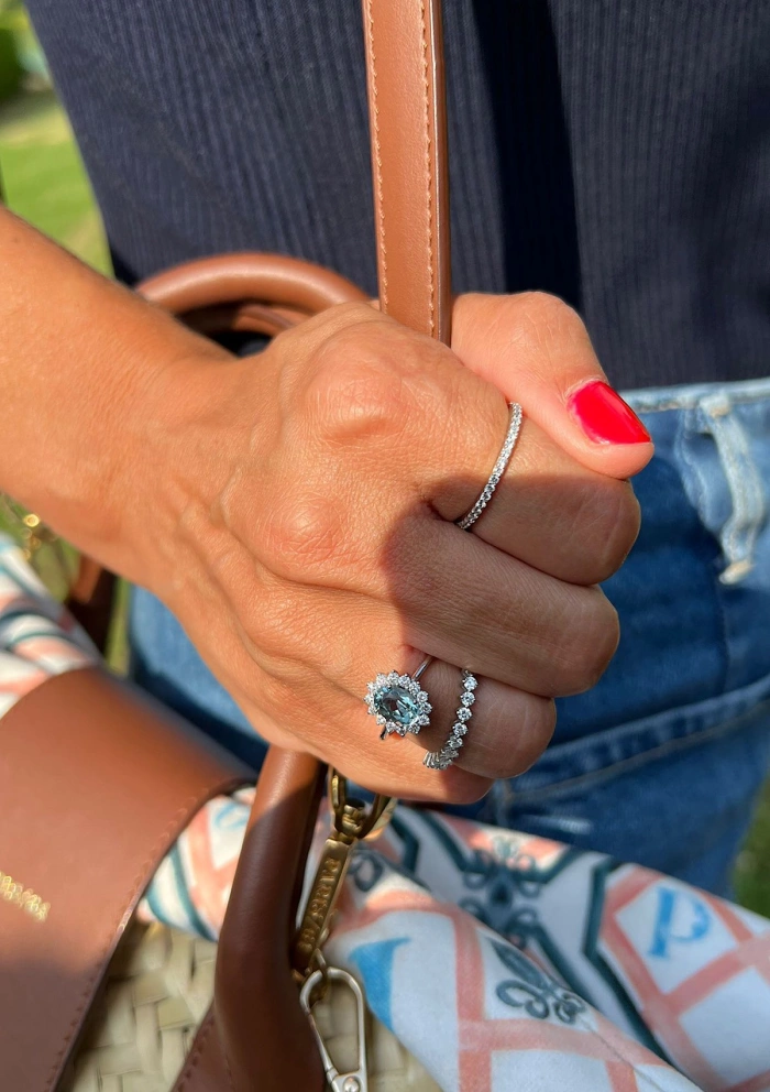 Anillo alianza entera ETERNITY 1.35 en oro de 18K y diamantes|Alianzas de Boda|Godiam Alta Joyería