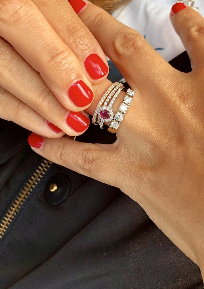 Anillo alianza entera ETERNITY 1.35 en oro de 18K y diamantes|Alianzas de Boda|Godiam Alta Joyería