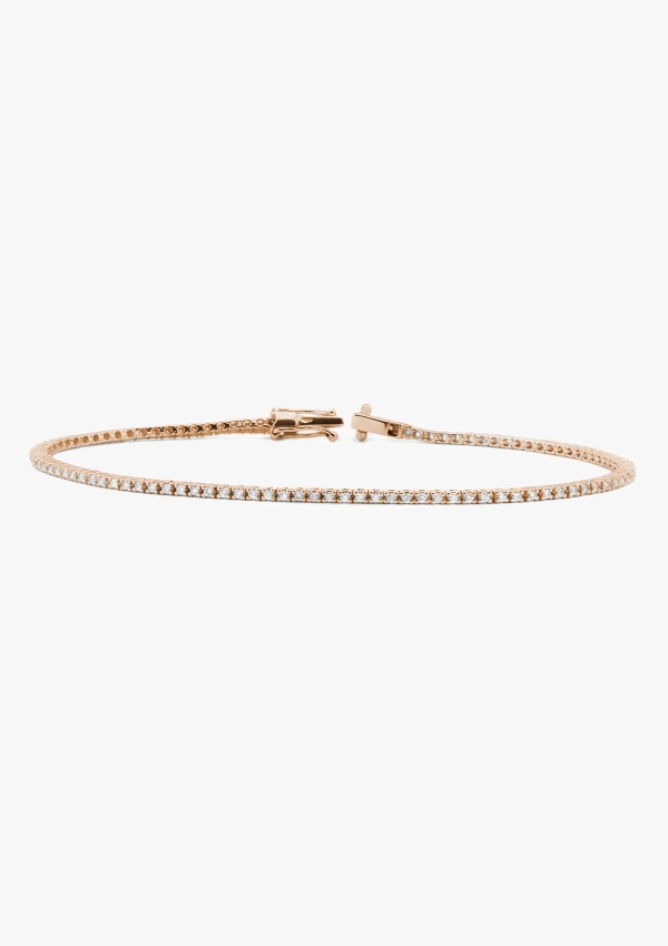 Bracelet MINI RIVIÊRE 1.2 en or 18K avec diamants taille brillant