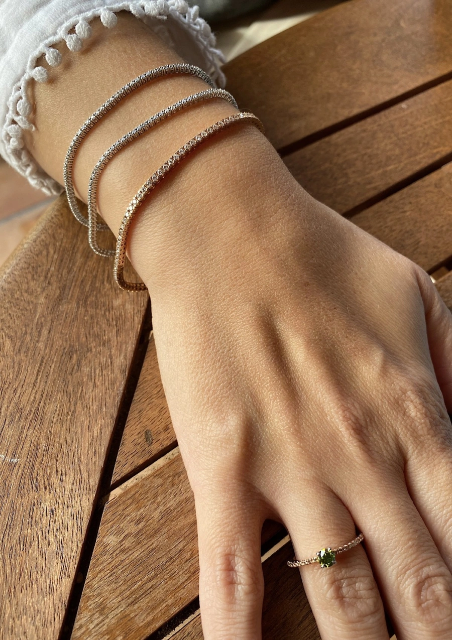 Bracelet MINI RIVIÊRE 1.2 en or 18K avec diamants