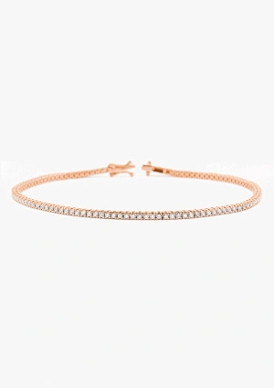 Pulsera MINI RIVIÊRE 1.6 en oro de 18 quilates y diamantes.