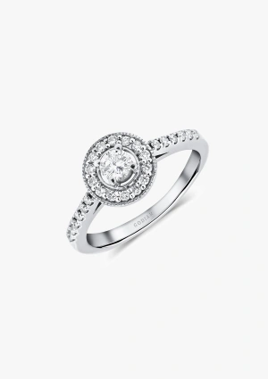 Bague GIRALDA en or blanc 18 carats avec diamants taille brillant