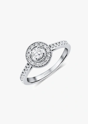 GIRALDA 18K white gold with brilliant cut diamonds ring 2