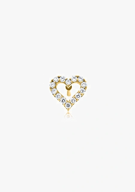 COEUR 18K gold with brilliant cut diamonds stud earrings