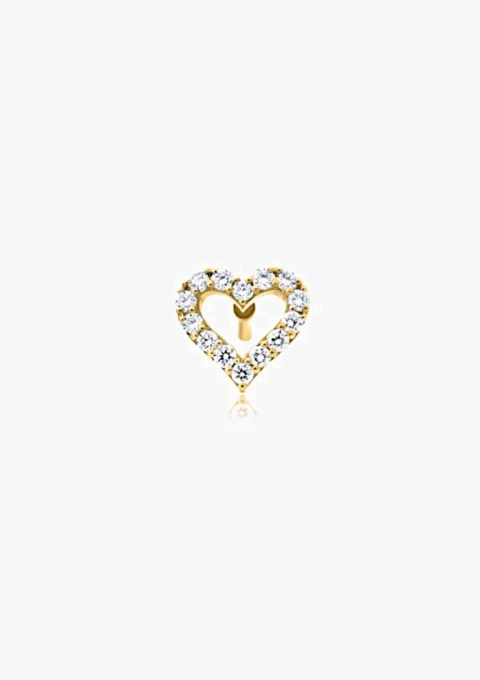 Pendientes COEUR en oro de 18K con diamantes talla brillante