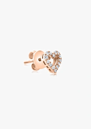 Pendientes COEUR en oro de 18K con diamantes talla brillante 2