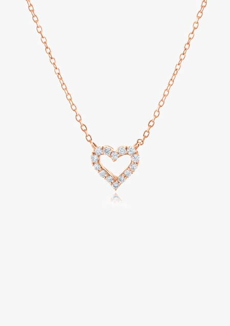 Colgante COEUR en oro de 18K y diamantes|Colgantes|Godiam Alta Joyería