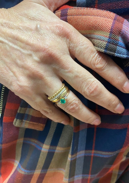 Alianza TRENZA en oro amarillo de 18 quilates|Alianzas de Boda|Godiam Alta Joyería