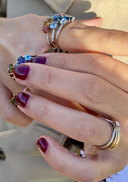 Anillo solitario PARÍS en oro blanco de 18K y diamante|Anillos de Compromiso|Godiam Alta Joyería