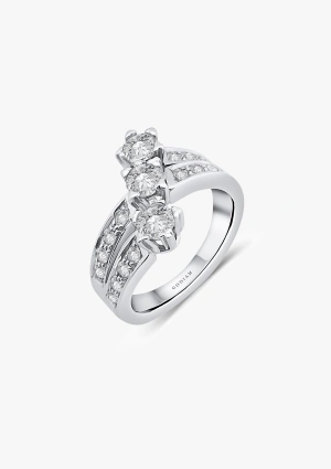 Bague ANNA en or blanc 18 carats avec diamants taille brillant 2