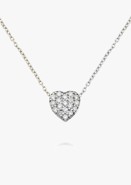 Pendentif LOVE YOU en or 18K et diamants taille brillant.
