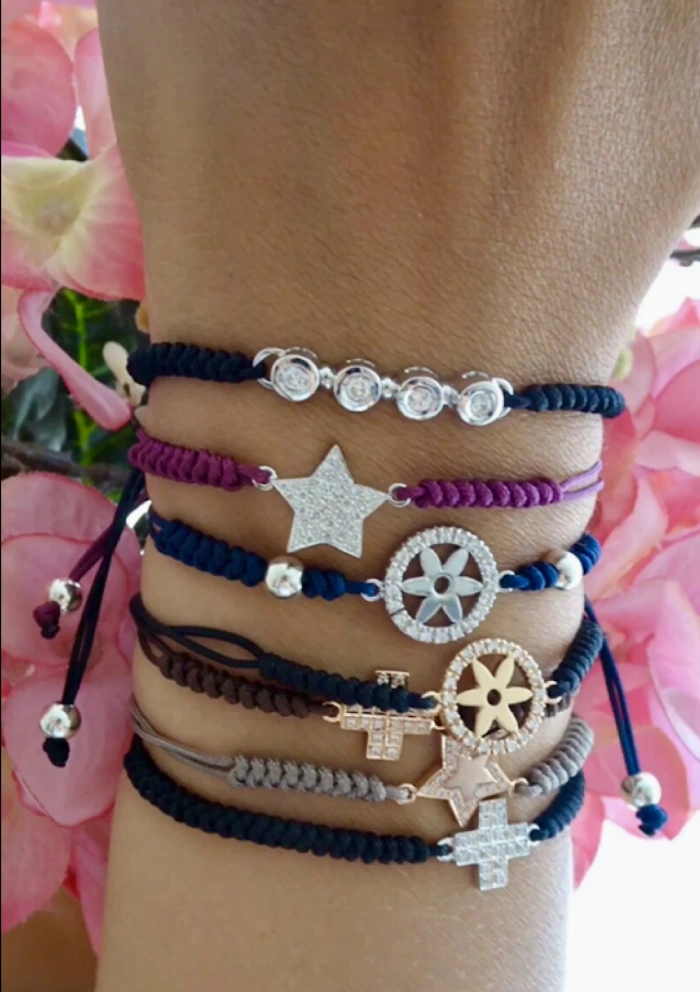 Pulsera CÍES en oro blanco de 18K y diamantes|Pulseras|Godiam Alta Joyería