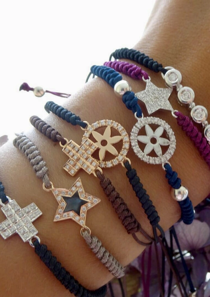 Pulsera ONS en oro rosa de 18K y diamantes|Pulseras|Godiam Alta Joyería