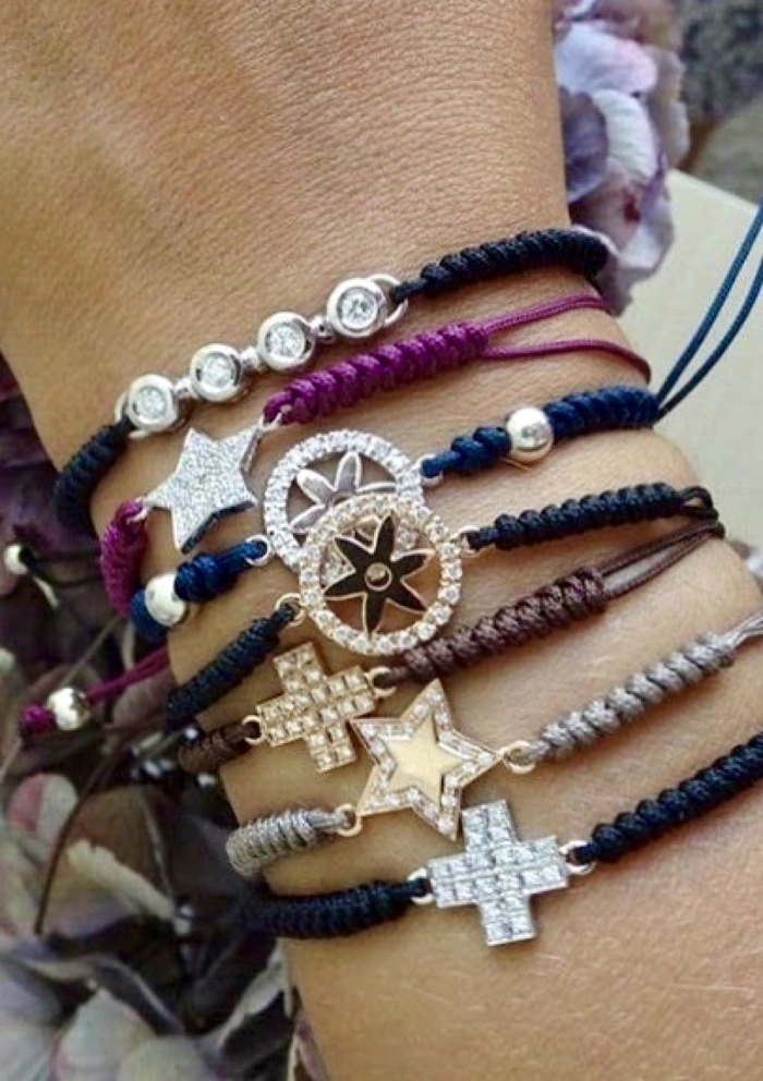 Pulsera ONS en oro rosa de 18K y diamantes|Pulseras|Godiam Alta Joyería