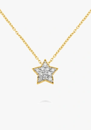 Pendentif ESTRELLA en or 18K et diamants taille brillant.