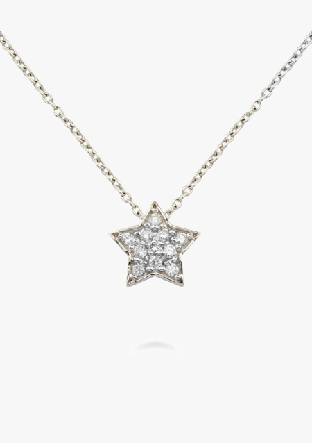 Pendentif ESTRELLA en or 18K et diamants taille brillant.