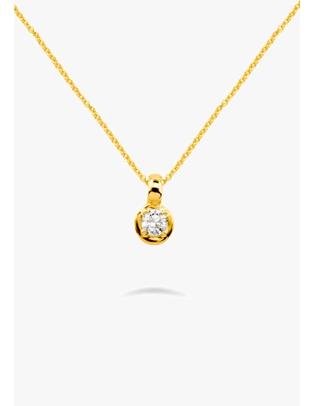Collection de Pendentifs ZAHARA en or jaune 18K et diamant taille brillant