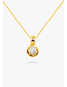 ZAHARA 18K yellow gold brilliant cut diamond Pendants Collection 2