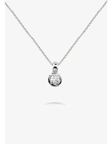 Collection de Pendentifs ZAHARA en or blanc 18K et diamant taille brillant