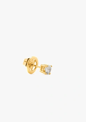 FOUR SEASONS 18K yellow gold brilliant cut diamond stud earrings 2