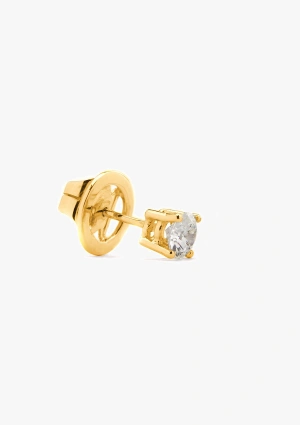 FOUR SEASONS 18K yellow gold brilliant cut diamond stud earrings 2