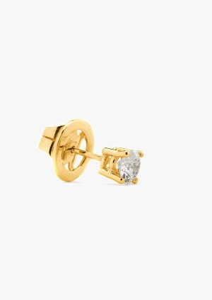 FOUR SEASONS 18K yellow gold brilliant cut diamond stud earrings 2