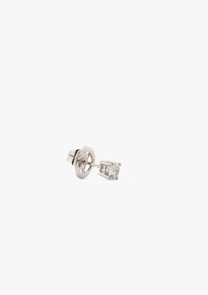FOUR SEASONS 18K white gold brilliant cut diamond stud earrings 2