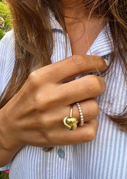 Anillo KNOT en oro de 18 quilates|Inicio|Godiam Alta Joyería