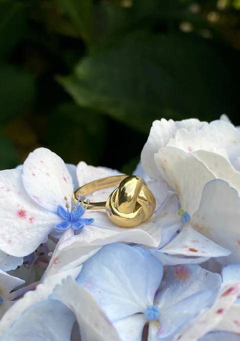 KNOT 18K gold ring