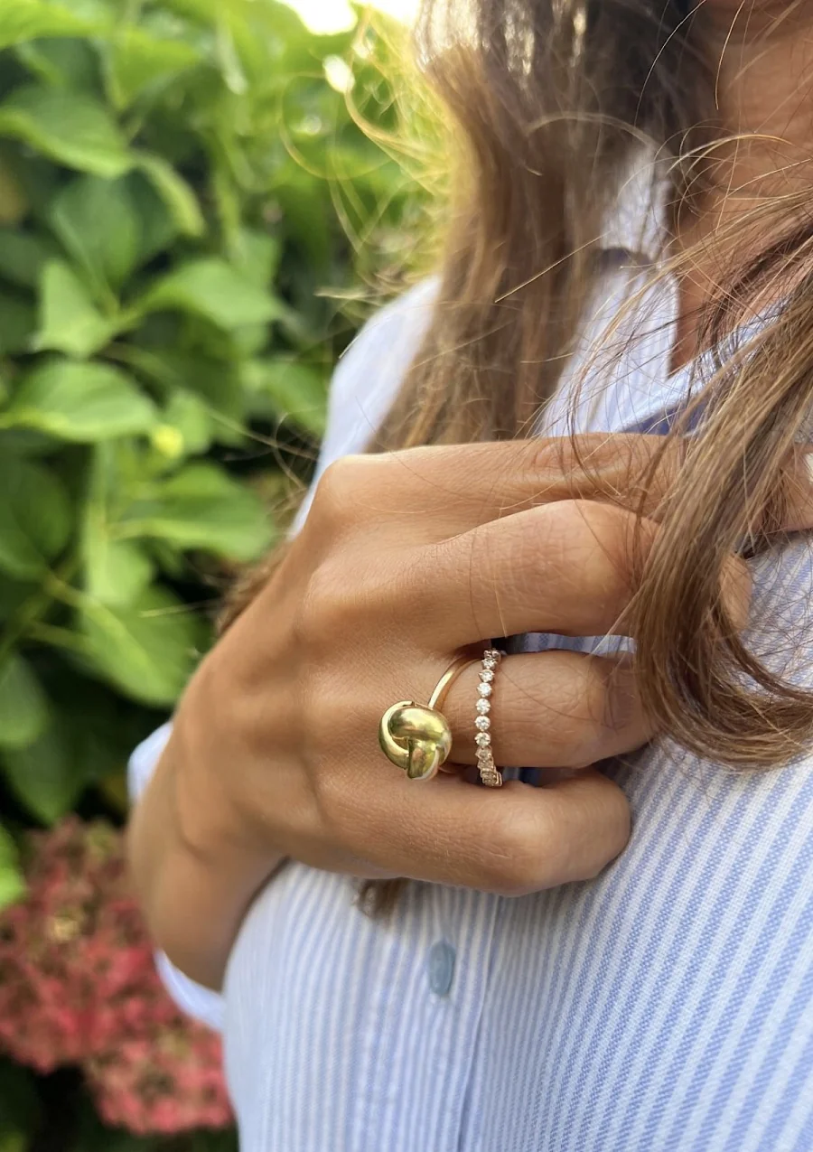 Bague KNOT en or 18 carats
